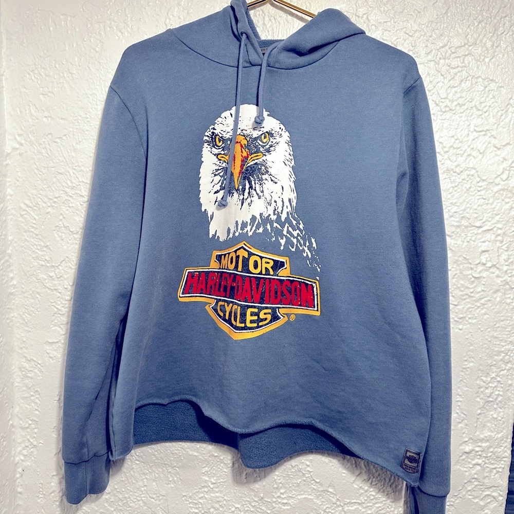 Harley Davidson Cropped Hoodie Size XL